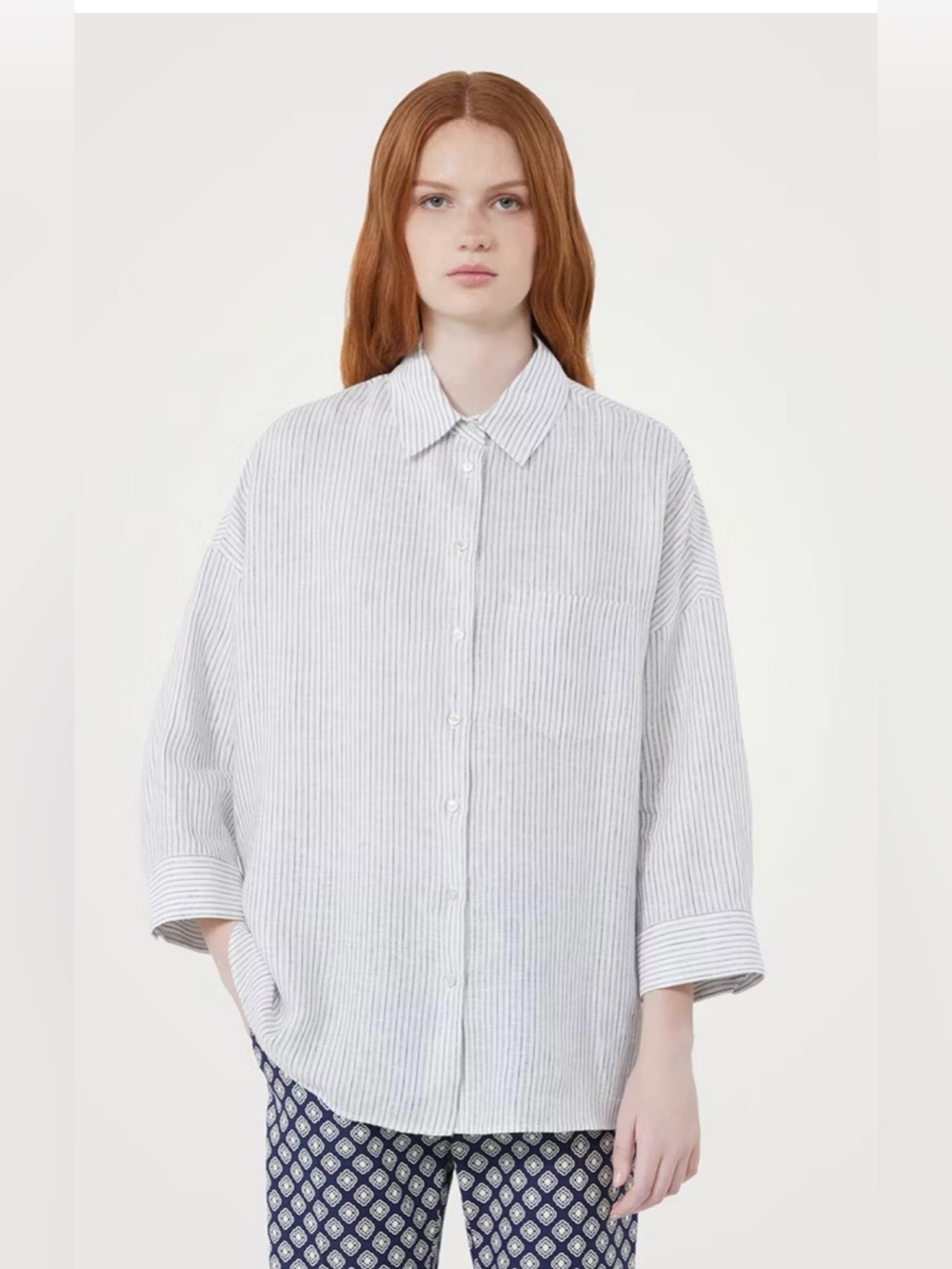 Max Mara Weekend Panetto Linen Shirt large